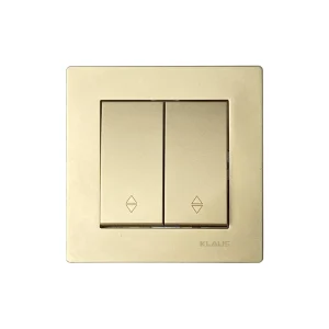 intrerupator dublu weavien gold ke01420