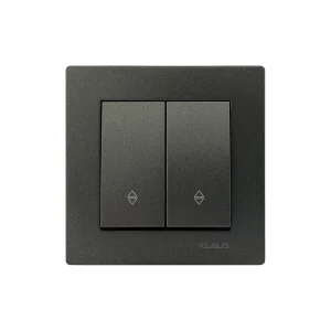 ke01720 intrerupator dublu antracit