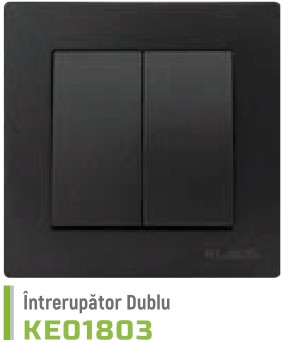 ke01803 intrerupator dublu negru klaus