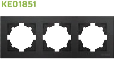 ke01851 rama intrerupator triplu negru klaus