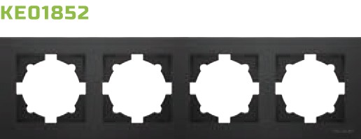 ke01852 rama intrerupator cuaternar negru klaus